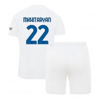 Echipament fotbal Inter Milan Henrikh Mkhitaryan #22 Tricou Deplasare 2023-24 pentru copii maneca scurta (+ Pantaloni scurti)